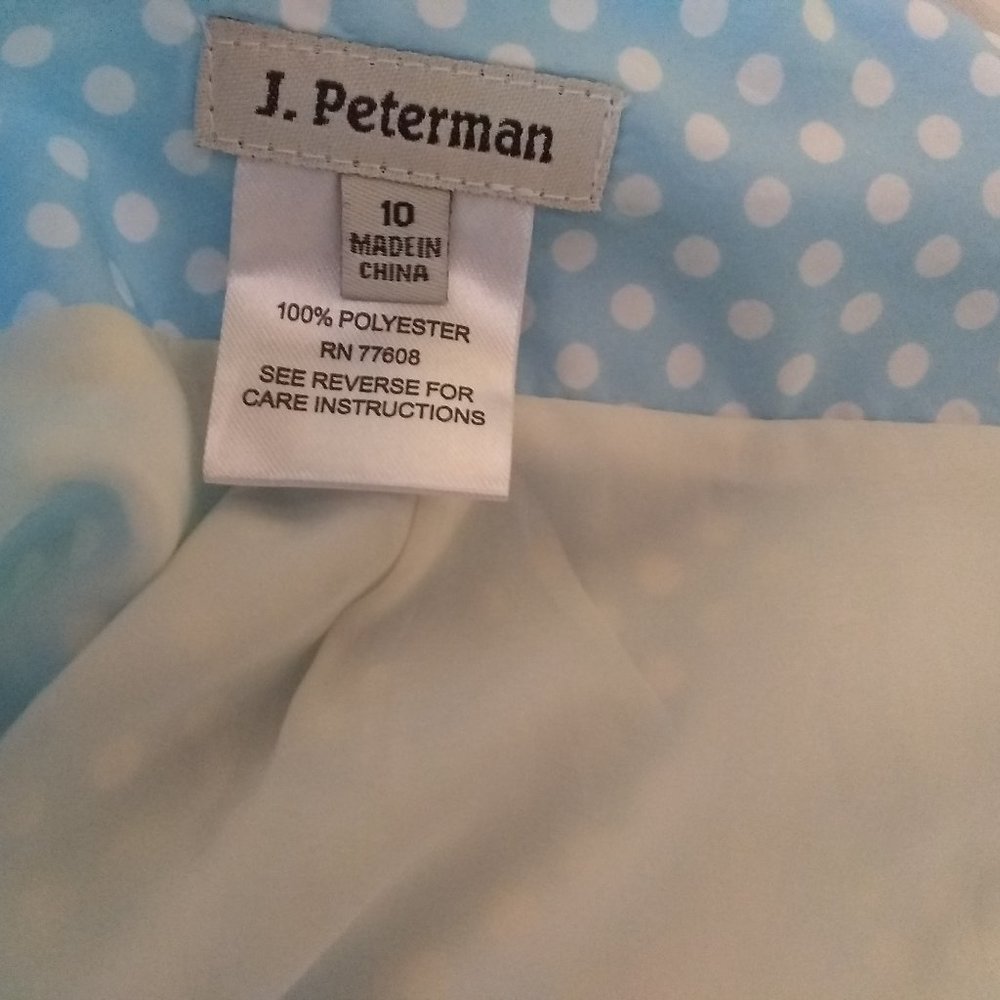 100% Silk Polka dot J Peterman Company Skirt